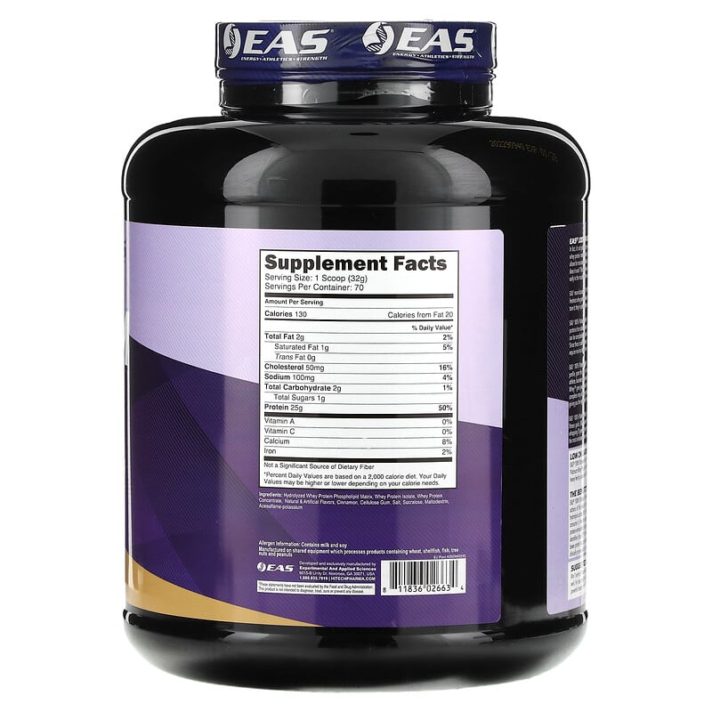 EAS, 100% Platinum Whey, Cinnamon Cereal Crunch , 5 lb (2.26 kg)