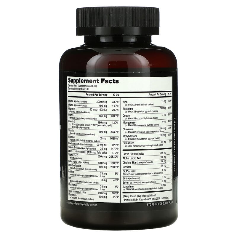 NutraBio, MultiSport Men's Formula, 120 Veggie Caps