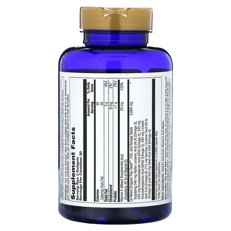 Nature's Life, The Total EFA, Omega 3-6-9, 1,200 mg, 90 Softgels