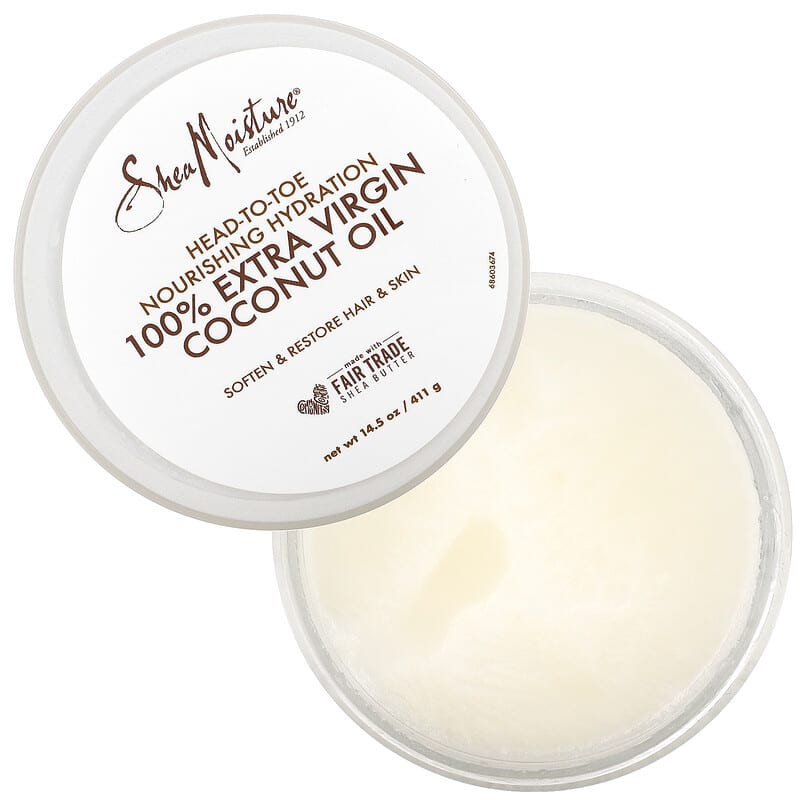 SheaMoisture, Head-To-Toe Nourishing Hydration, 100% Extra Virgin Coconut Oil, 14.5 fl oz (411 ml)