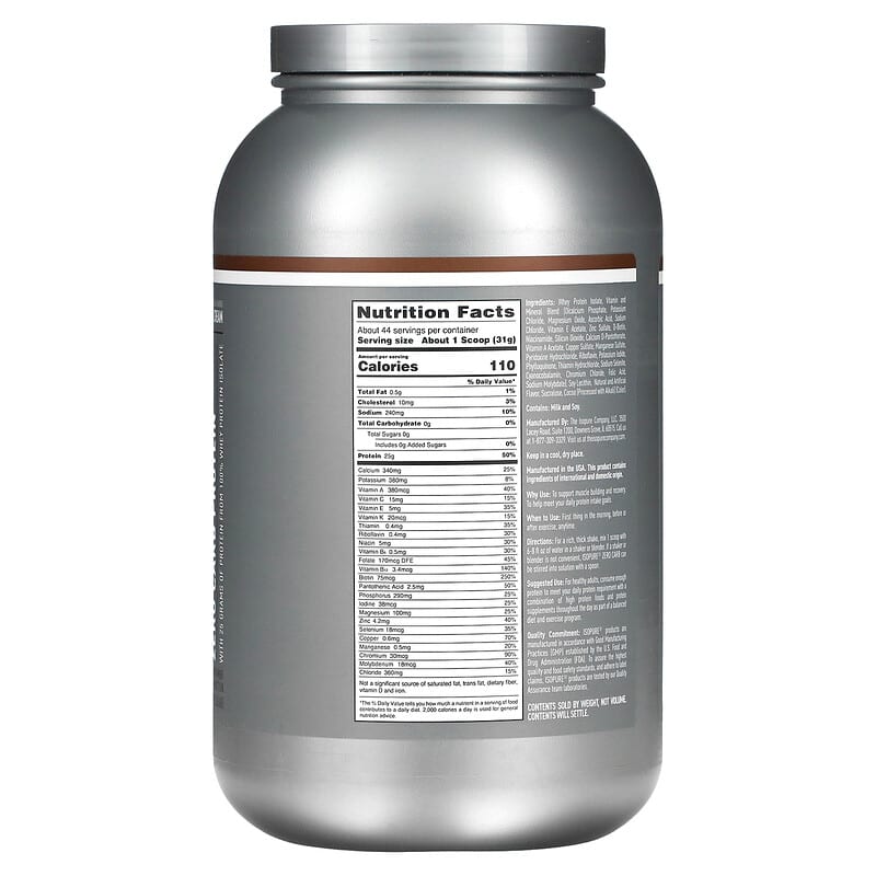 Isopure, Zero Carb, Protein Powder, Cookies & Cream, 3 lb (1.36 kg)