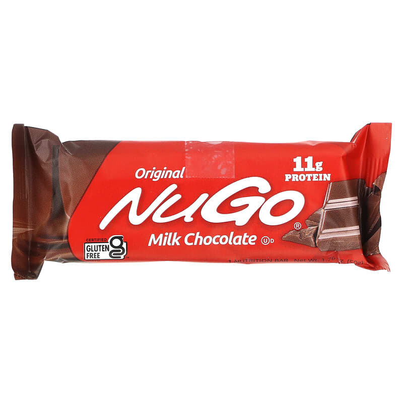 NuGo Nutrition, Original Bar, Milk Chocolate, 15 Bars, 1.76 oz (50 g) Each