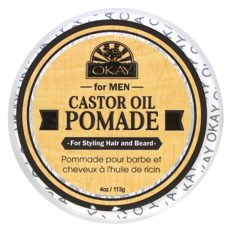 Okay Pure Naturals, Castor Oil Pomade, 4 oz (113 g)