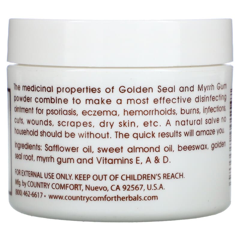 Country Comfort, Herbal Savvy, Golden Seal-Myrrh, 2 oz (57 g)