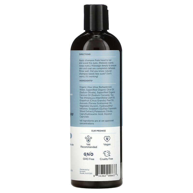 Kin+Kind, Itchy Dog Natural Shampoo, For Dogs, Tea Tree + Grapefruit, 12 fl oz (354 ml)