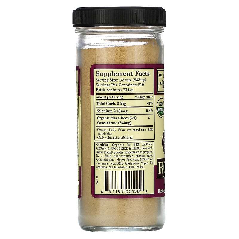 Whole World Botanicals, Royal Maca, Superfood, 6.17 oz (175 g)