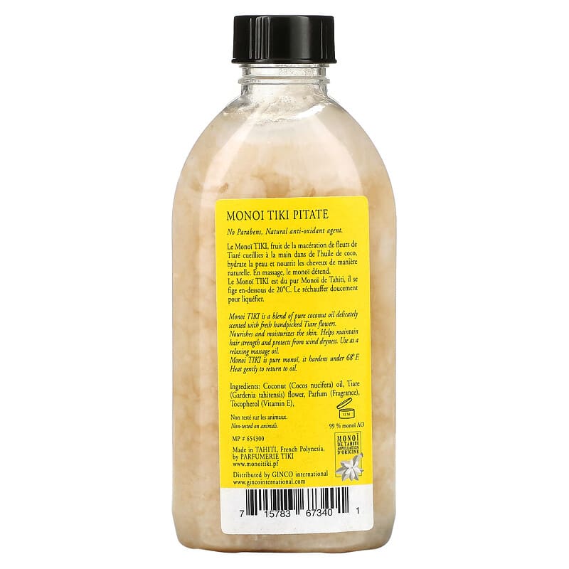 Monoi Tiare Tahiti, Coconut Oil, Pitate , 4 fl oz (120 ml)