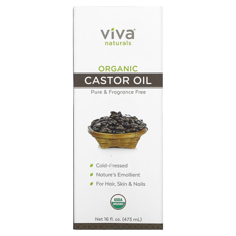 Viva Naturals, Organic Castor Oil, 16 fl oz (473 ml)