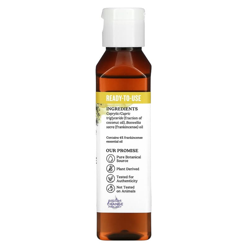 Aura Cacia, Pure Essential Oil, Frankincense, 4 fl oz (118 ml)