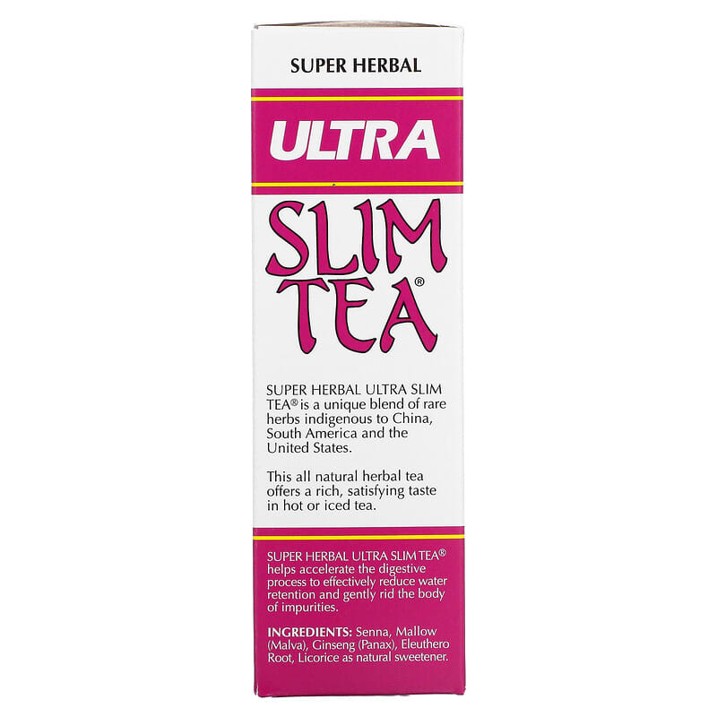 Hobe Labs, Ultra Slim Tea, Super Herbal, Caffeine Free, 24 Herbal Tea Bags, 1.69 oz (48 g) Each