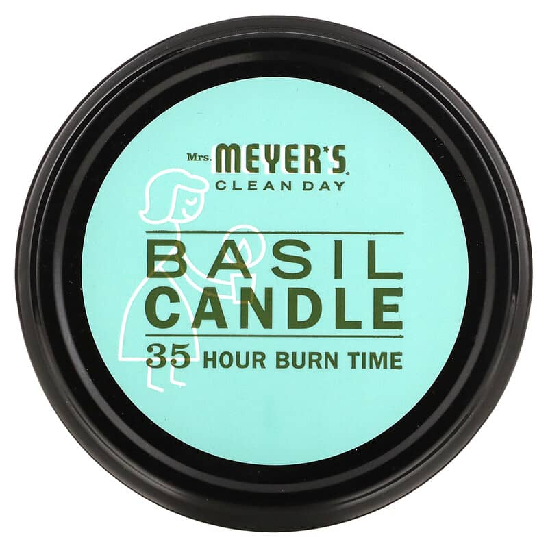 Mrs. Meyers Clean Day, Scented Soy Candle, Basil, 7.2 oz (204 g)