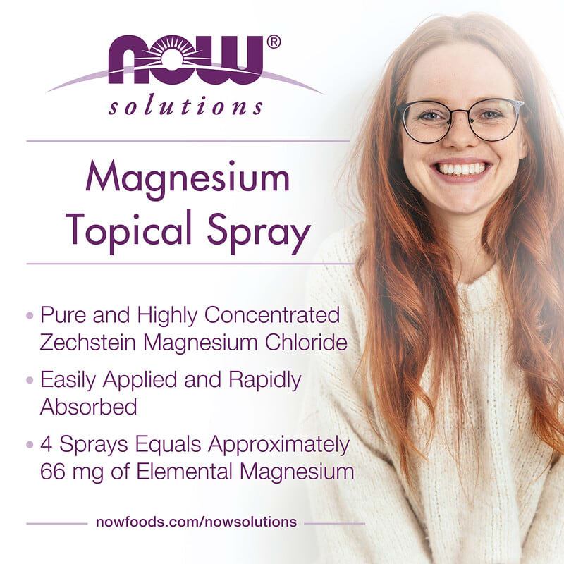 NOW Foods, Magnesium Topical Spray, 8 fl oz (237 ml)