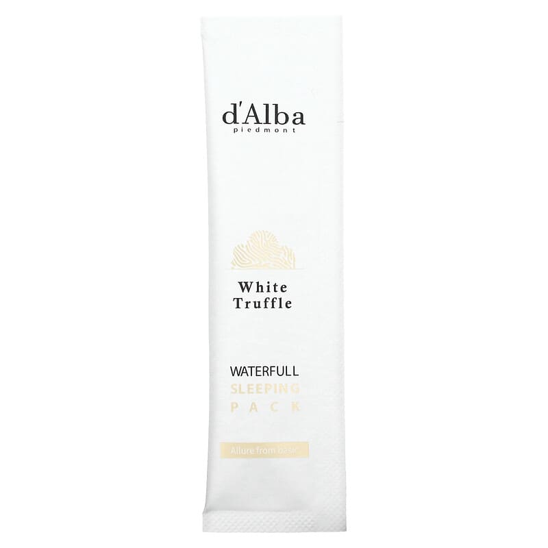 d'Alba, White Truffle, Waterfull Sleeping Pack, 1.62 fl oz (48 ml)