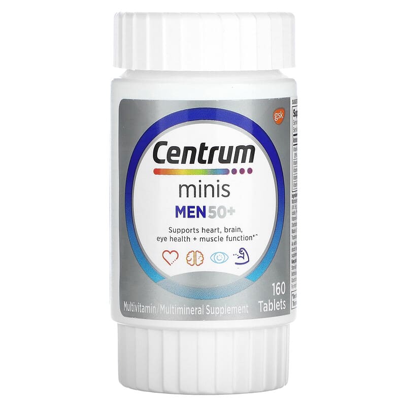 Centrum, Men 50+, Minis,  Multivitamin/Multivitamin, 160 Tablets