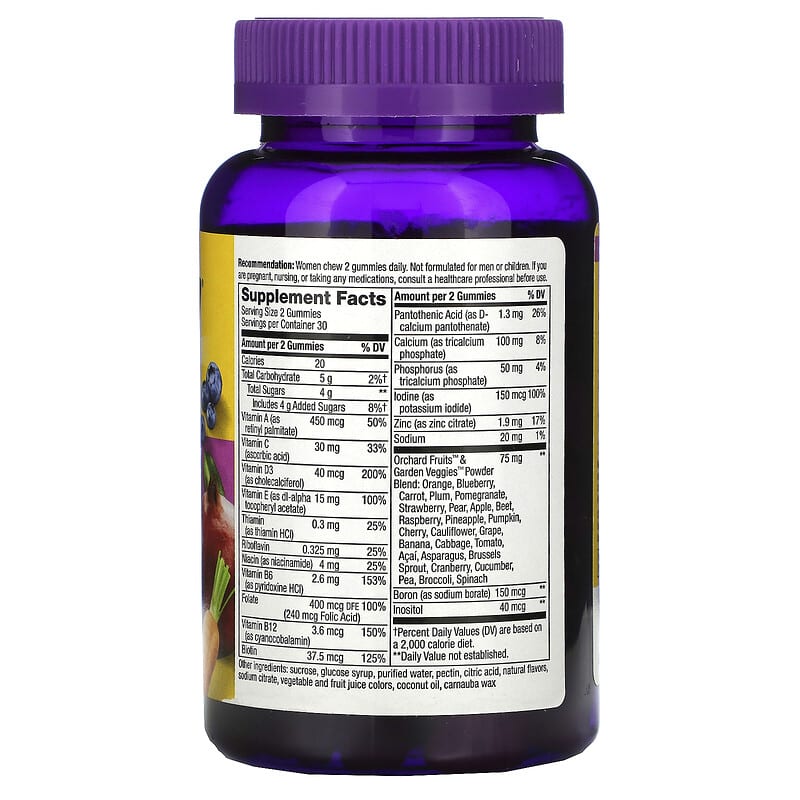 Nature's Way, Alive! Women's Gummy Complete Multivitamin, Mixed Berry Flavor, 60 Gummies