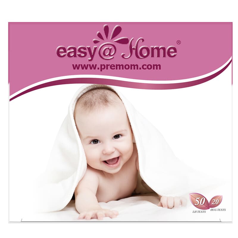 Easy@Home, Ovulation Test Kit, 50 LH Tests, 20 HCG Tests