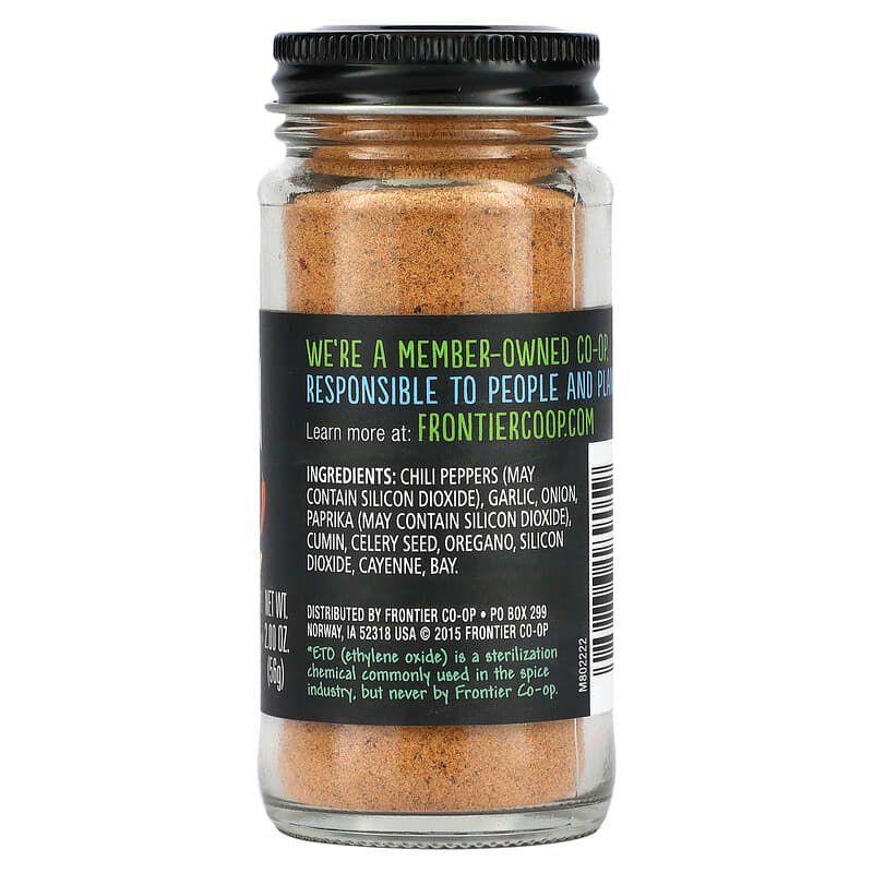 Frontier Co-op, Mexican Seasoning, With Chilis, Garlic & Onion, 2 oz (56 g)