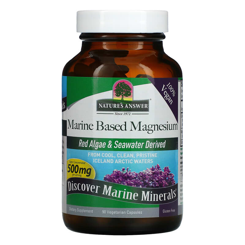 Nature's Answer, Marine Based Magnesium, 250 mg, 90 Vegetarian Capsules