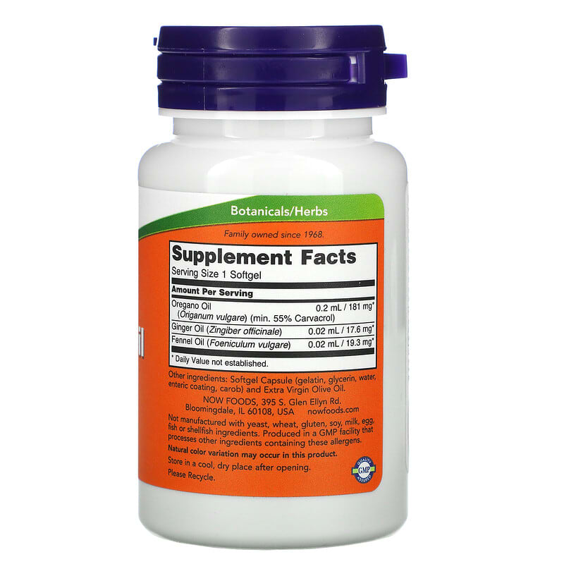 NOW Foods, Oregano Oil, 90 Softgels