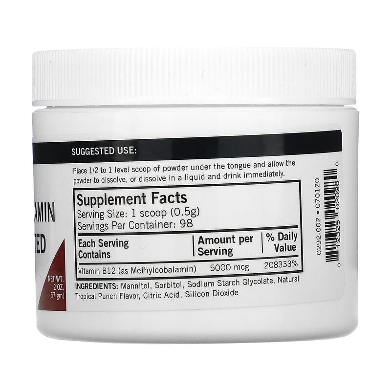 Kirkman Labs, Methylcobalamin Concentrated Powder, 2 oz (57 g)