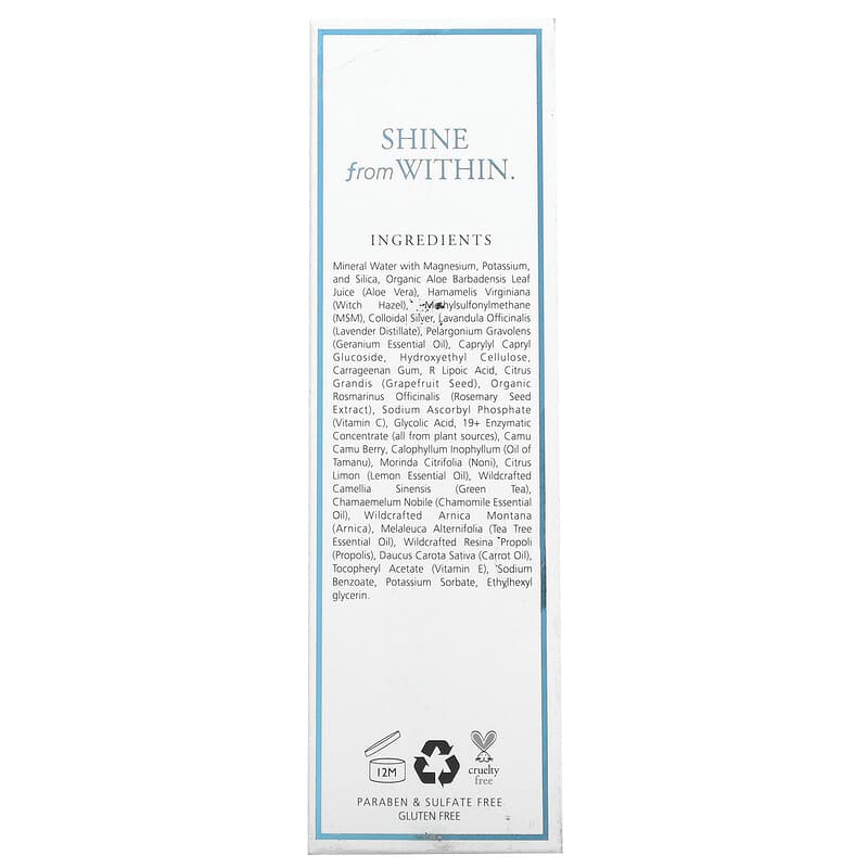 Jeffrey James Botanicals, The Toner, Refreshingly Clean Mist, 4 oz (118 ml)