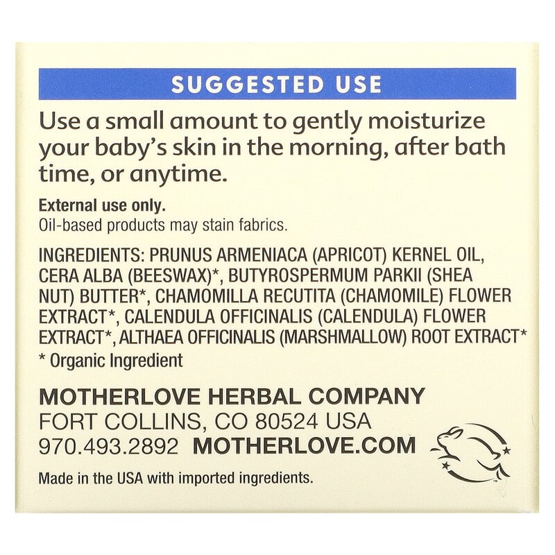 Motherlove, Everyday Baby Balm, 2 fl oz (59 ml)