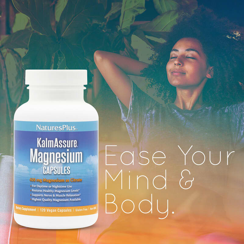 NaturesPlus, KalmAssure, Magnesium, 140 mg, 90 Vegan Capsules