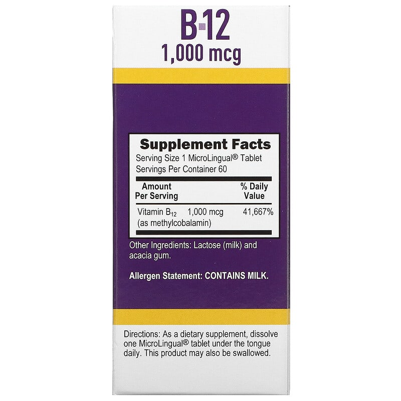 Superior Source, Methylcobalamin B-12, 1,000 mcg, 60 MicroLingual Instant Dissolve Tablets