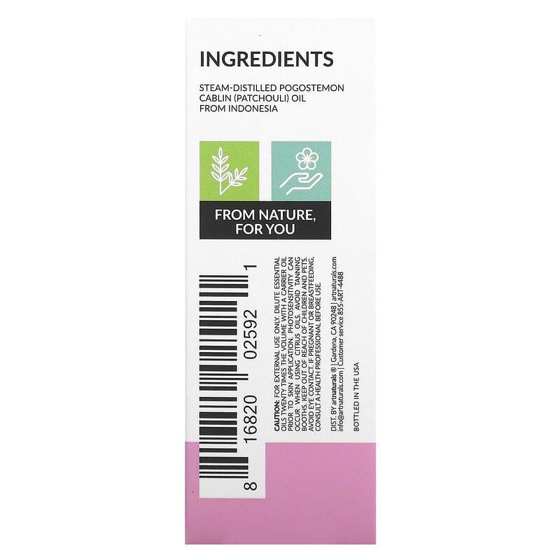 artnaturals, Patchouli Oil, 0.50 fl oz (15 ml)