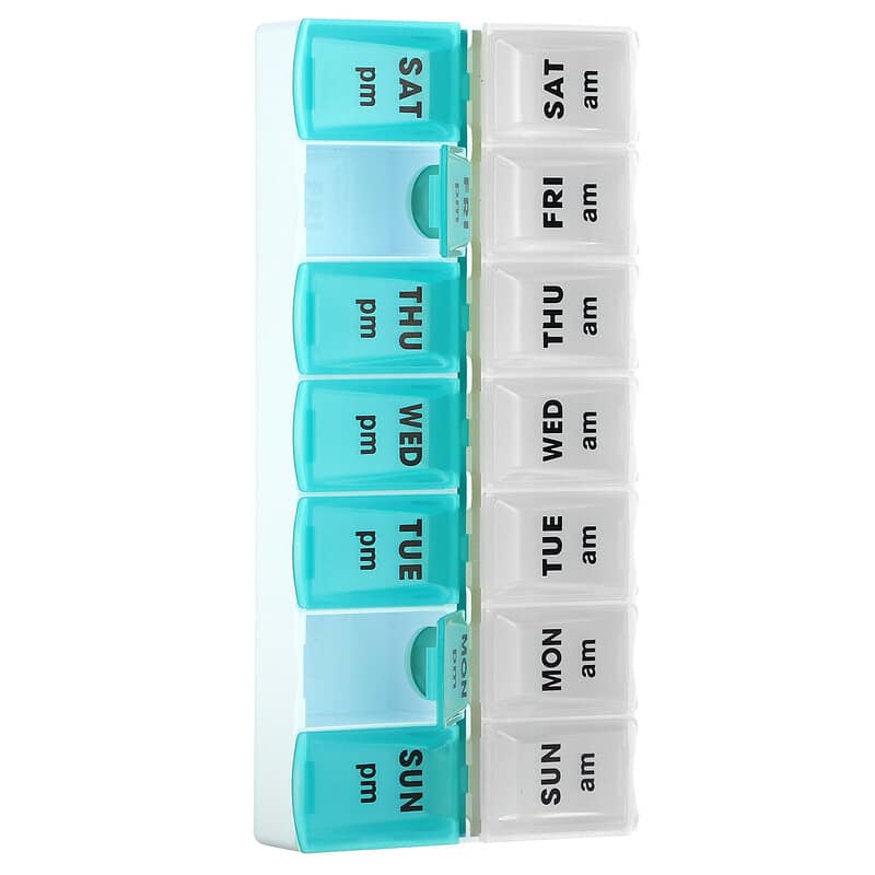 Apex, Weekly Twice-A-Day Pill Organizer, 1 Pill Organizer