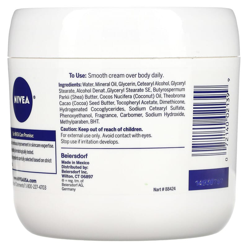 Nivea, Body Cream, Cocoa Butter, 15.5 oz (439 g)