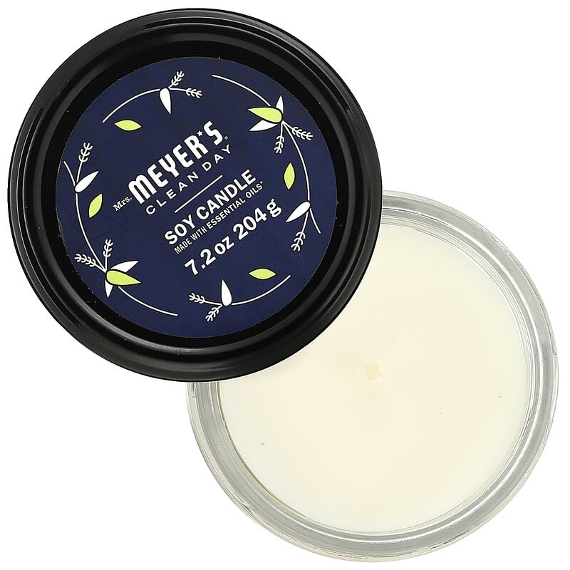 Mrs. Meyers Clean Day, Scented Soy Candle, Lemon Verbena, 7.2 oz (204 g)