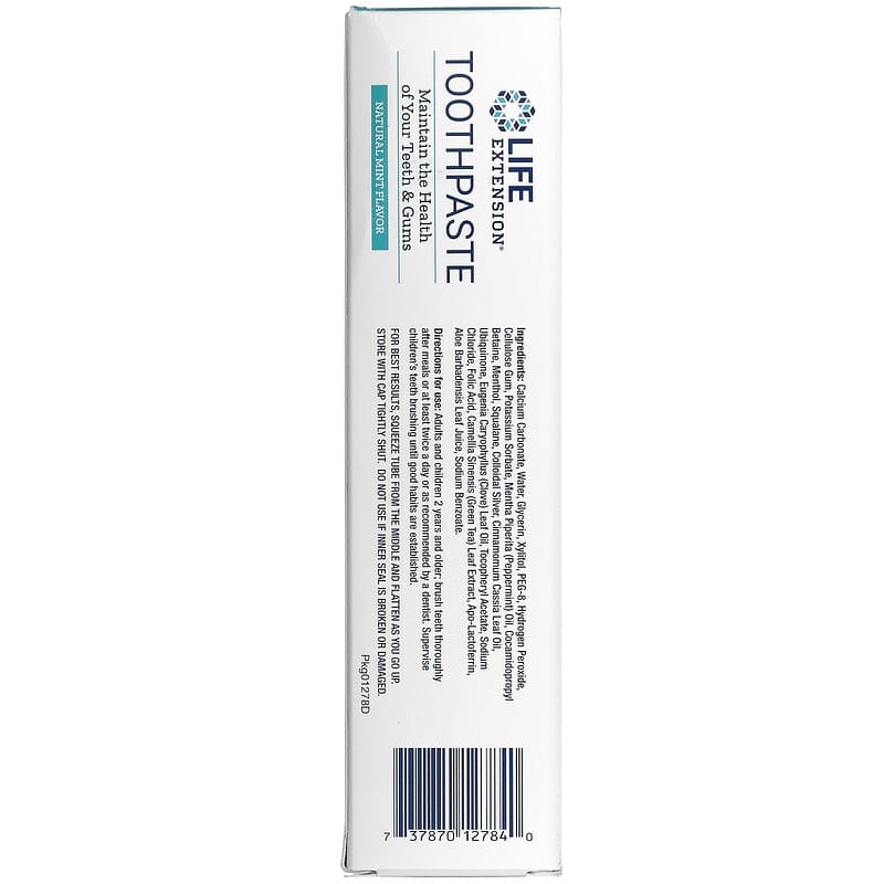 Life Extension, Toothpaste, Natural Mint Flavor, 4 oz (113.4 g)