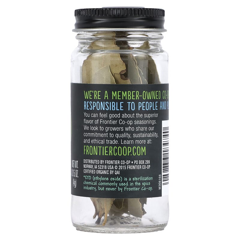 Frontier Co-op, Organic Bay Leaf, 0.15 oz (4 g)