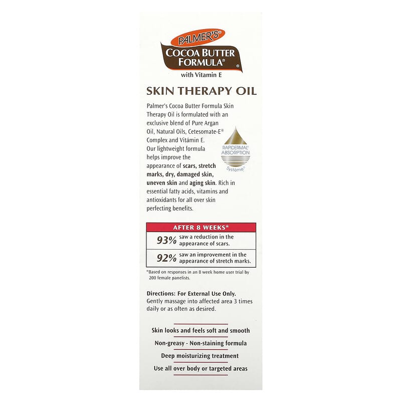 Palmers, Cocoa Butter Formula with Vitamin E, Skin Therapy Oil, Rosehip Fragrance, 5.1 fl oz (150 ml)