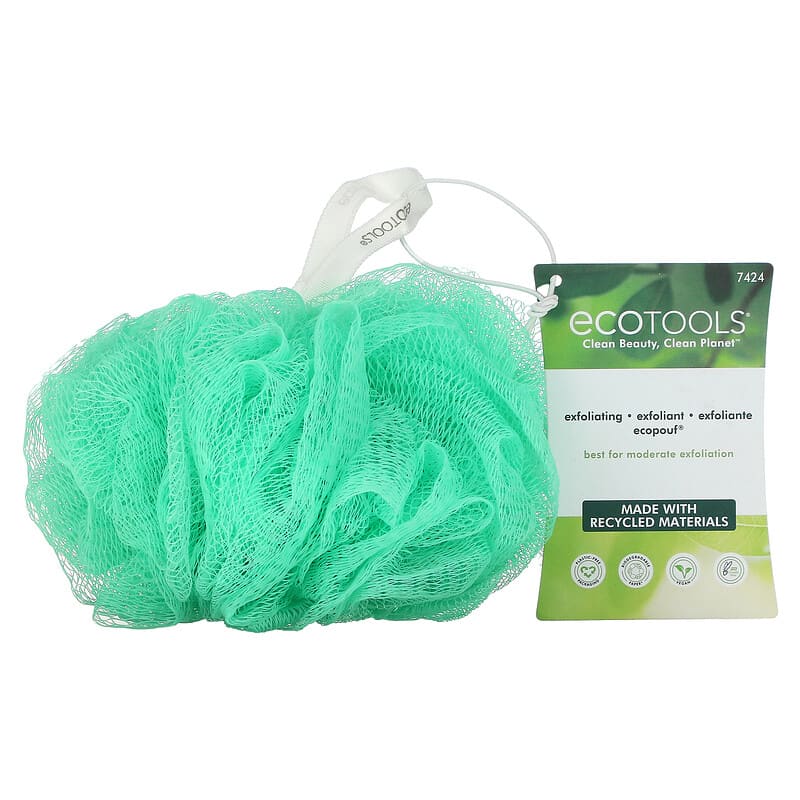 EcoTools, Exfoliating EcoPouf Sponge, 1 Sponge