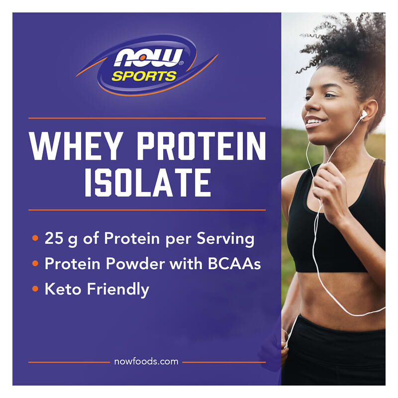 NOW Foods, Sports, Whey Protein Isolate, Creamy Vanilla, 5 lbs. (2268 g)