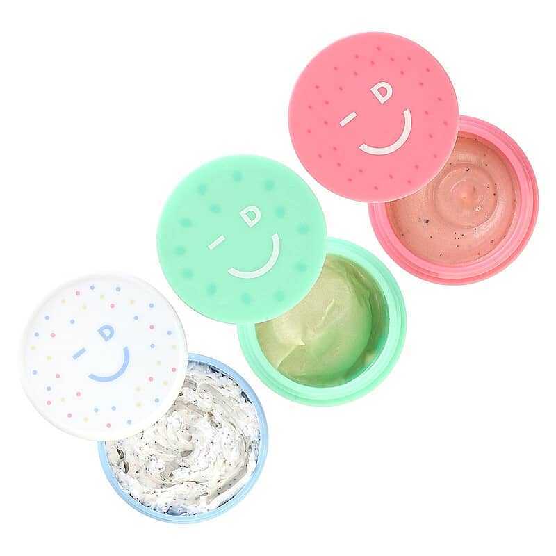 I Dew Care, Scoop Party, Ice Cream Wash-Off Masks and Headband Set, 4 Piece Set