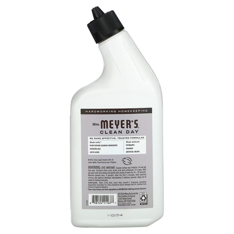 Mrs. Meyers Clean Day, Toilet Bowl Cleaner, Lavender Scent, 24 fl oz (710 ml)