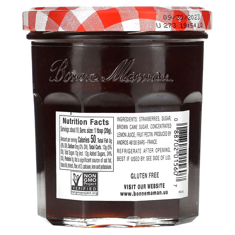 Bonne Maman, Strawberry Preserves, 13 oz (370 g)