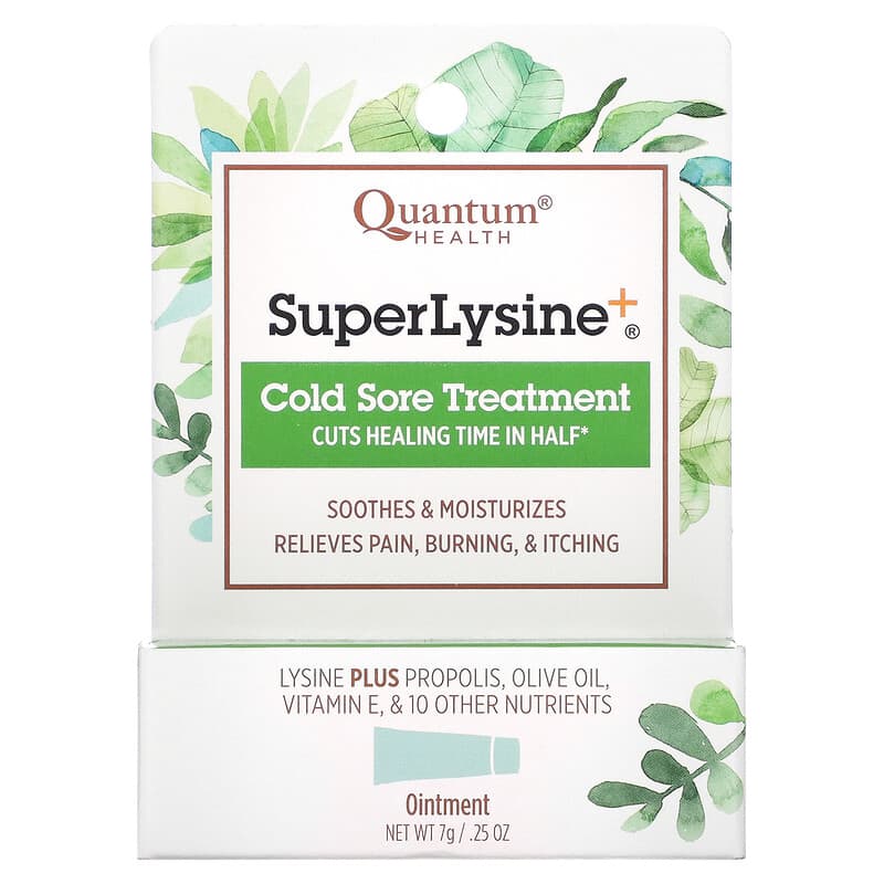 Quantum Health, Super Lysine+, Cold Sore Treatment, 0.25 oz (7 g)