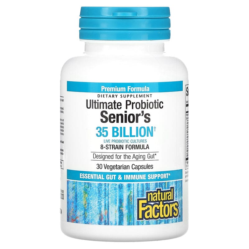 Natural Factors, Ultimate Probiotic, Senior's, 35 Billion CFUs, 30 Vegetarian Capsules