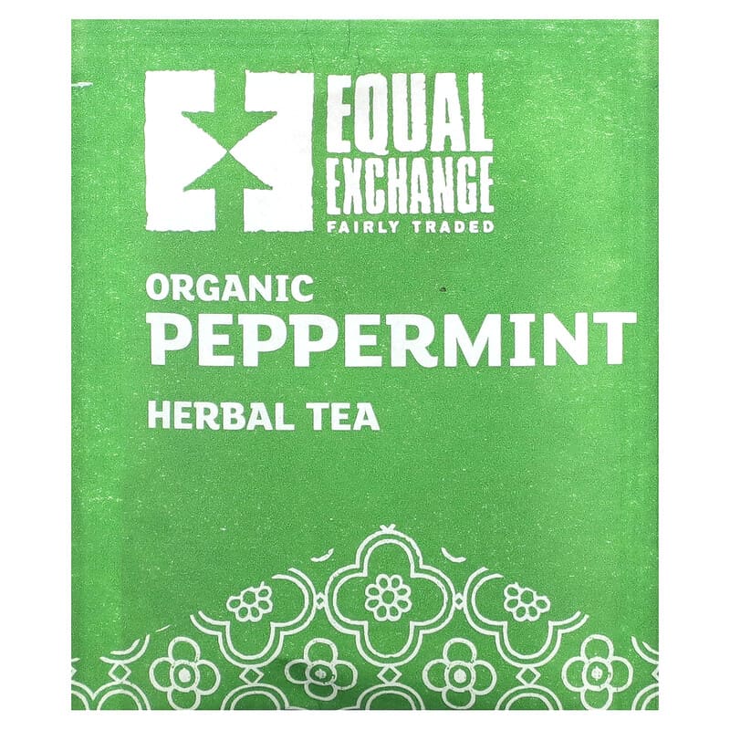 Equal Exchange, Organic Peppermint Tea, Caffeine Free, 20 Tea Bags, 0.99 oz (28 g)