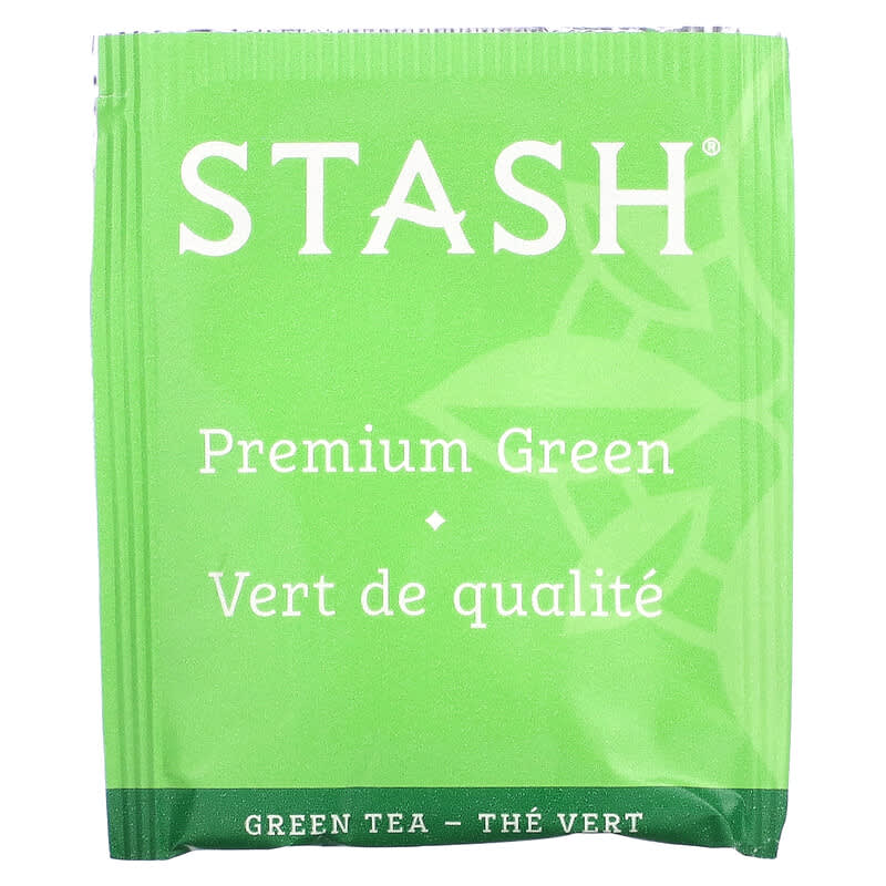 Stash Tea, Green Tea, Premium Green, 20 Tea Bags, 1.4 oz (40 g)