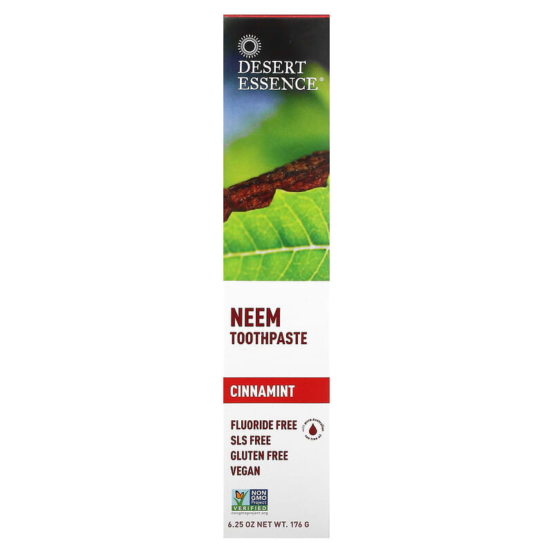 Desert Essence, Neem Toothpaste, Cinnamint, 6.25 oz (176 g)