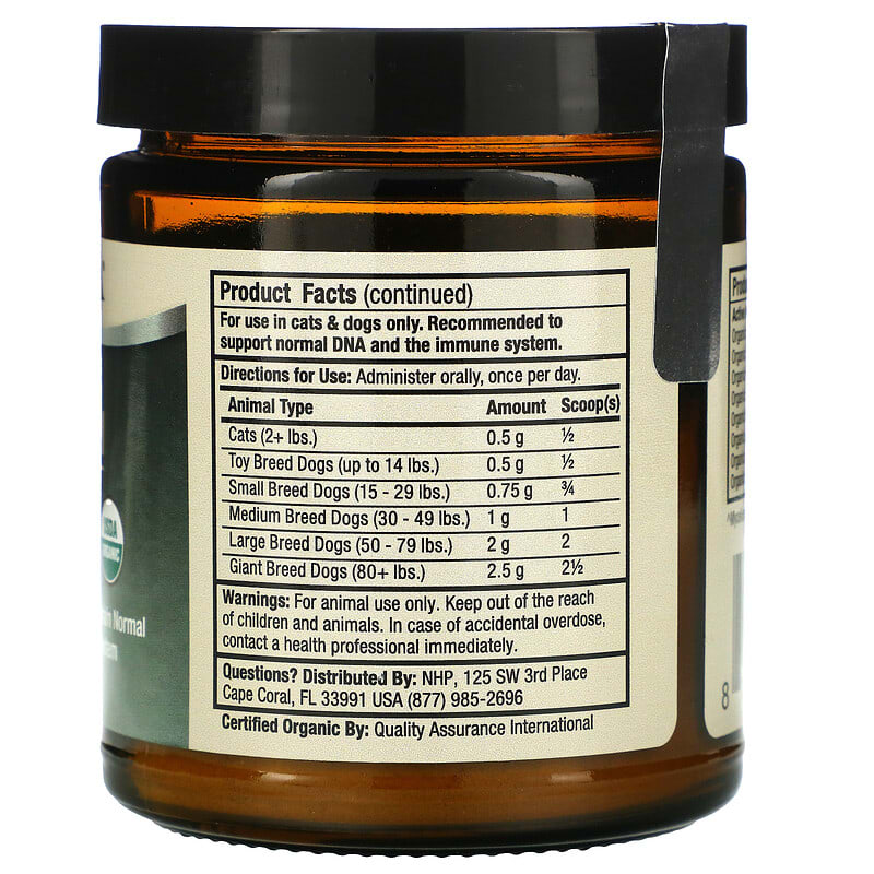 Dr. Mercola, Organic Fermented Mushroom Complex, For Cats & Dogs, 2.11 oz (60 g)