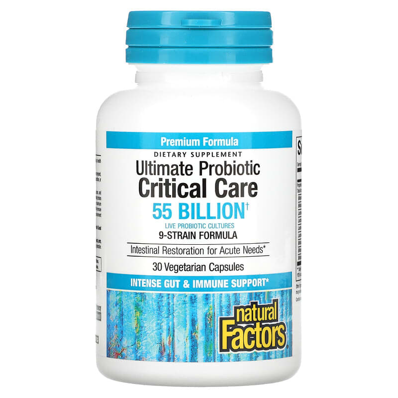 Natural Factors, Ultimate Probiotic, Critical Care, 55 Billion, 30 Vegetarian Capsules