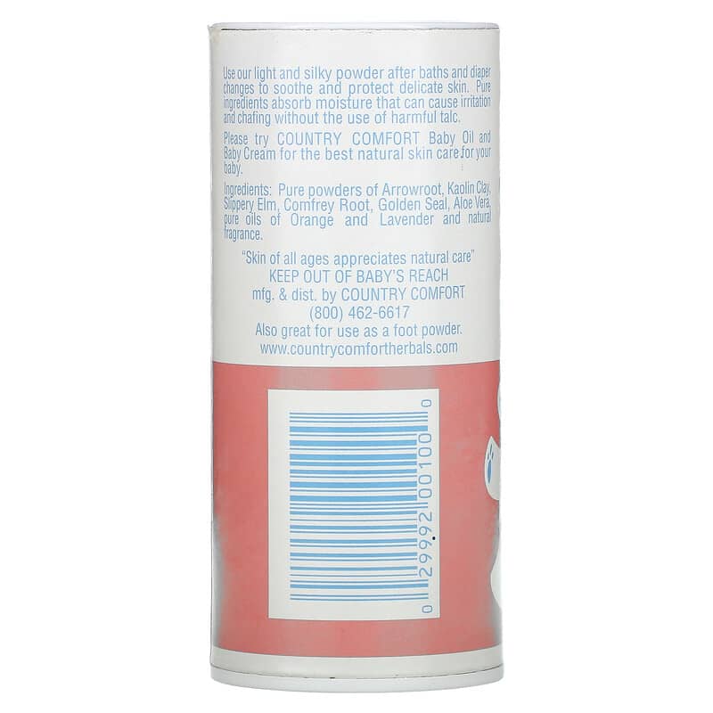 Country Comfort, Baby Powder, 3 oz (81 g)