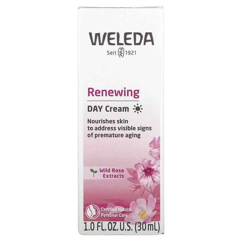 Weleda, Renewing Day Cream, Wild Rose Extracts, 1.0 fl oz (30 ml)