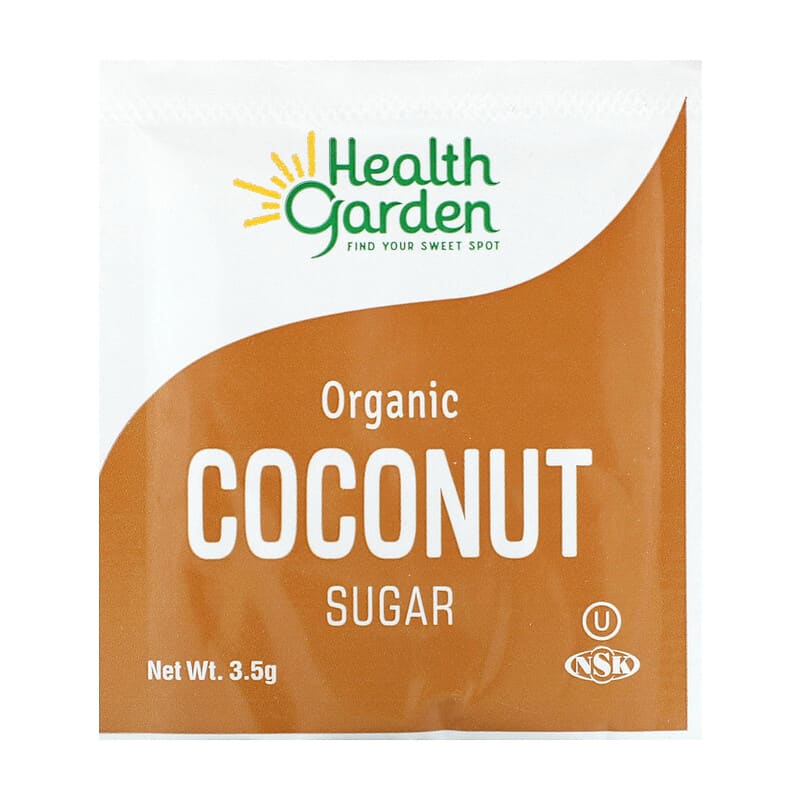 Health Garden, Organic Coconut Sugar, 50 Packets, 3.5 g Each